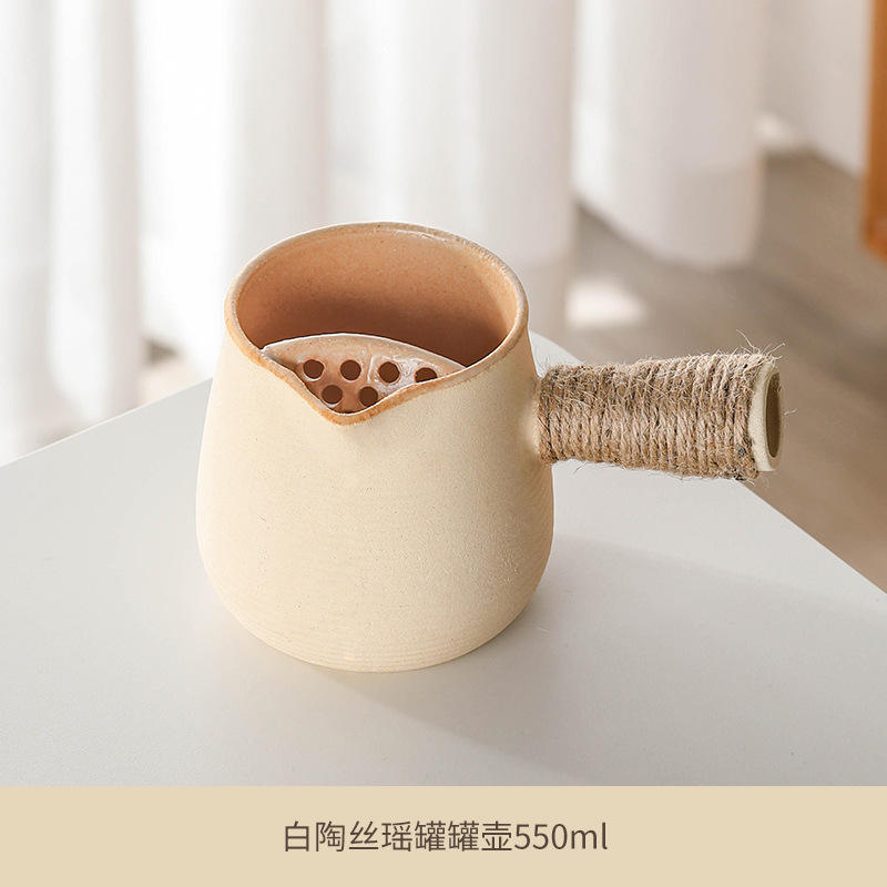 Olla de cerámica blanca de seda Yao, 550 ml - Cocción en seco