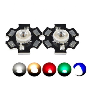 Bridgelux Epistar Chip Wide Angle 140 Degree <strong>Star</strong> Aluminum Heatsink <strong>1w</strong> /3w White High Power <strong>LED</strong> 80 3 Years Warm White 3v 100 1.0 - Product Image 2