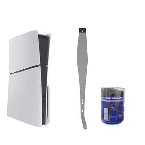 คอนโซลตาข่ายป้องกันฝุ่นด้านข้างแบบบาง PS5มาพร้อมกับซิลิโคนกันน้ำและเคสพลาสติกเคสฝาปิดกันฝุ่นอุปกรณ์เล่นเกมปลั๊กกันฝุ่น