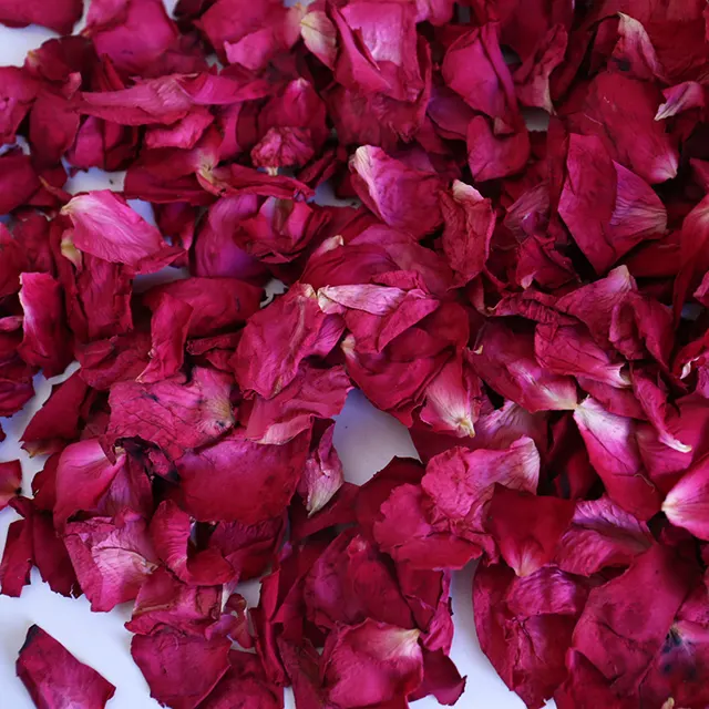 Pétalos de rosas secas reales 100% naturales, confeti biodegradable, pétalos de flores pequeñas para baño y boda, venta al por mayor