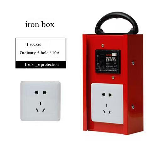 Pure copper iron box, 1 position, 5-hole whiteboard