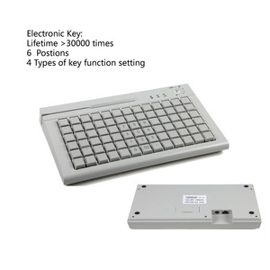 Teclado Pos al por mayor 3 pistas Msr pantalla táctil Teclado programable 66 teclas teclado para terminal Pos - Product Image 5