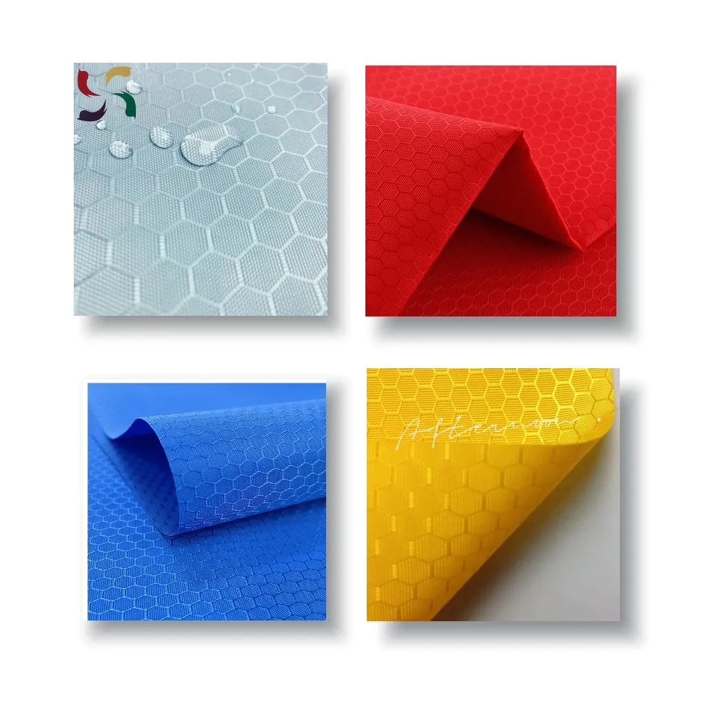 Matériel de sac personnalisé sac d'école PVC polyester 600D ignifuge 100% polyester tissu