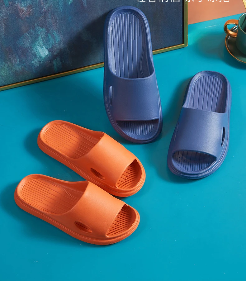 Summer Bathroom Slippers Soft Anti-skid Indoor Slides Shoes Ladies House Slippers