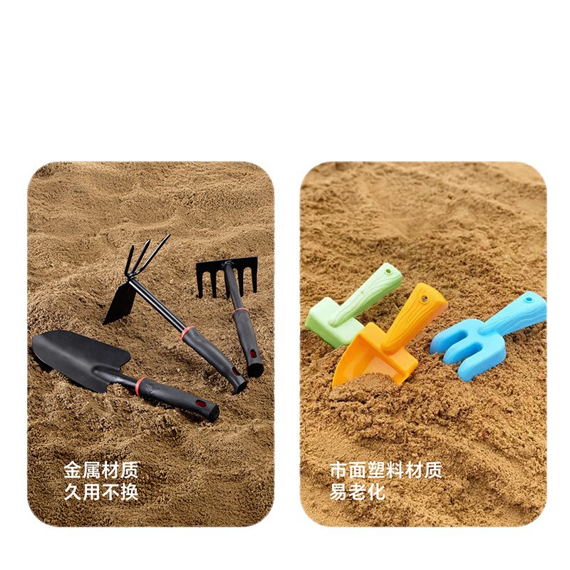 Juego de 6 piezas para recoger conchas en la playa.