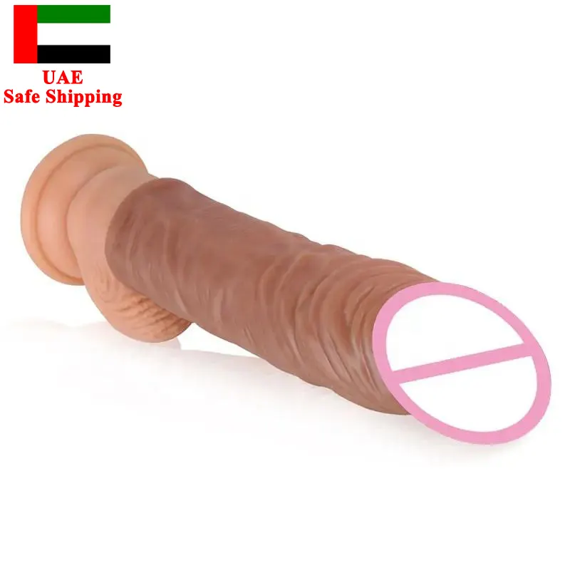 18.5cm Reusable Washable Silicone Male Dildo Sleeve Penis Enlargement Big Cock Sleeve Condom For Man For Larger