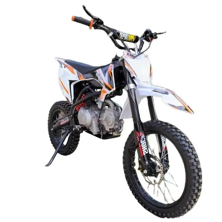 Super Benzin Dirt Bike 125ccm Elektro start Ketten antrieb Scheiben bremse Off Road Wheel Dirt Bike Motorrad