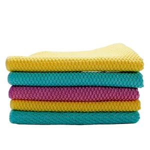 BSCI özel mikrofiber mısır çekirdek temizleme bezi mutfak dekontaminasyon için su emme yağı kaldırma bulaşık havlusu - Product Image 2