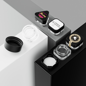 Özel Logo baskılı kalın alt 3ml 5ml 7ml 9ml cam konsantre kavanoz hava sıkı küçük cam konteyner balmumu yağı Mini cam kavanoz - Product Image 4