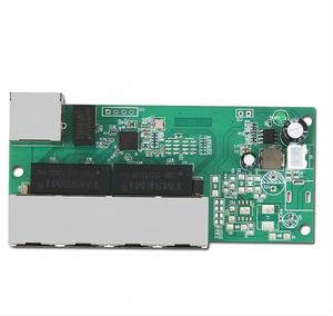 5พอร์ตอีเธอร์เน็ตสวิตช์ PCB กับ POE 100Mbps โมดูลสวิตช์ PoE โมดูลเครือข่ายสวิตช์