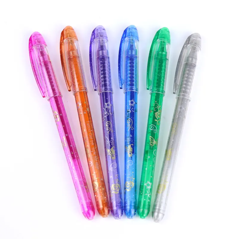 Hot selling safe on skin holographic Glitter Tattoo Gel Ink Pen