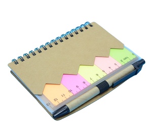 Customized Paper Cover School Pen and <strong>Notebook</strong> Spiral <strong>Notebook</strong> <strong>with</strong> Sticky <strong>Note</strong> - Product Image 3