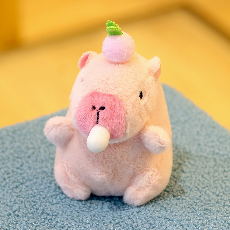 Burbuja de escupir (melocotón de peluche)-12cm-polvo