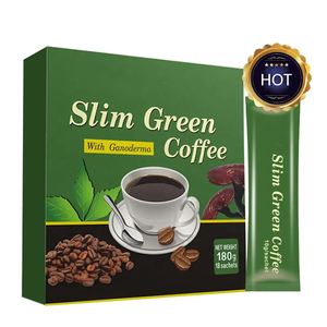 Hızlı diyet fabrikasının lal GMP yeşil anında toz yetişkin uygun doğal yanma-ganoderma ile yağ detoks kahve - Product Image 1