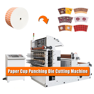 Dễ dàng để hoạt động Cốc Giấy Hộp quạt cắt cuộn để tấm giấy cốc bát chết cắt đấm máy - Product Image 1