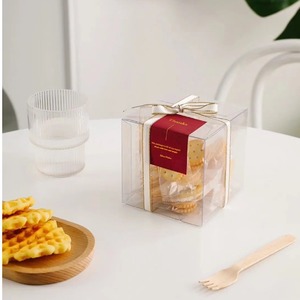 2\&quot; 3\&quot; 4\&quot; <strong>Mini</strong> Square Transparent PVC Container Small Cake Packaging <strong>Box</strong> <strong>PET</strong> Plastic Transparent Cake <strong>Box</strong> - Product Image 4