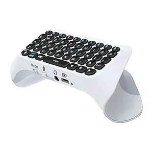 Teclado inalámbrico para controlador ps5 PlayStation 5 con altavoz incorporado Compatible con Bluetooth Gamepad Mount Qwerty para Ps5