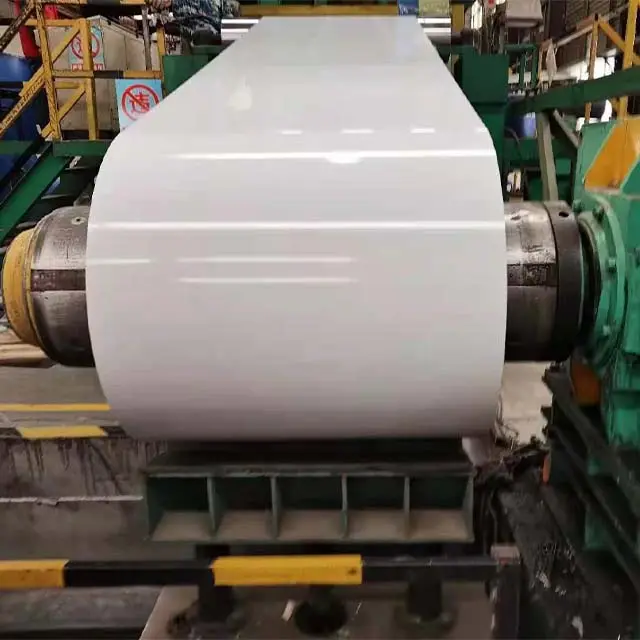 Bobine de gouttière en aluminium de couleur de revêtement de poudre de bobine en aluminium de haute précision blanche