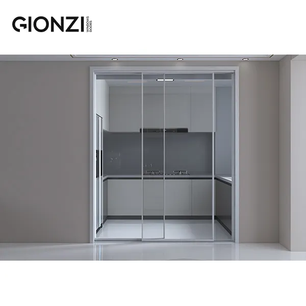 GIONZI Schall dichte Innen-Aluminiumglas-Terrassen schiebetüren Hochwertige moderne Balkons chiebetür