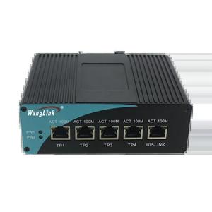 ネットワーク環境とアップリンクを要求するためのQoSを備えた頑丈な10/100 Mbps非管理4ポート産業用イーサネットスイッチ - Product Image 1