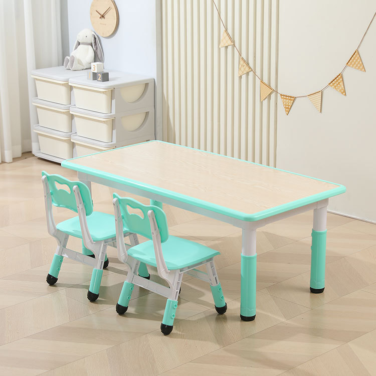 wooden surface-mint green