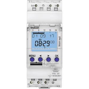 Theben 6110130 timer digitale, programma settimanale, 2600W, IP20, funzione conto alla rovescia, contatore ore, Z (940910467700) - Product Image 1