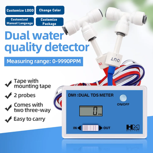 TDS-DM1-<strong>HM</strong> 0-9990PPM/us Digital Online Water <strong>Tester</strong> TDS Meter Dual TDS Monitor with Two Channel Probe - Product Image 2