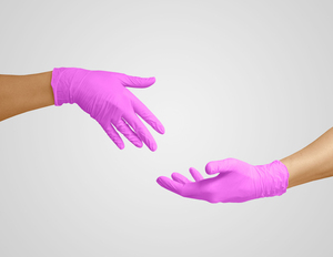 Xs Nitrile Gloves Clean Gloves Tattoo Pearly Protective pink 5mil Think Labor protection High Quality