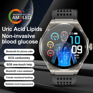 1.43&quot; Hd Screen Smart Watch For Men With Bluetooth Call Ja03 Smartwatch <strong>Android</strong> With Uric Acid, Bp, Sleep Monitor, Sos, Function - Product Image 2