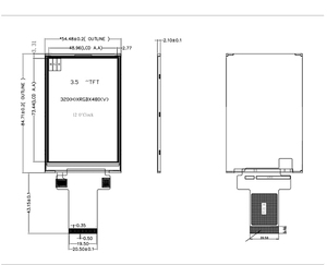 Polcd-pantalla táctil resistente, resolución de 320x480, 3,5 pulgadas, TFT, LCD, transflectivo - Product Image 4