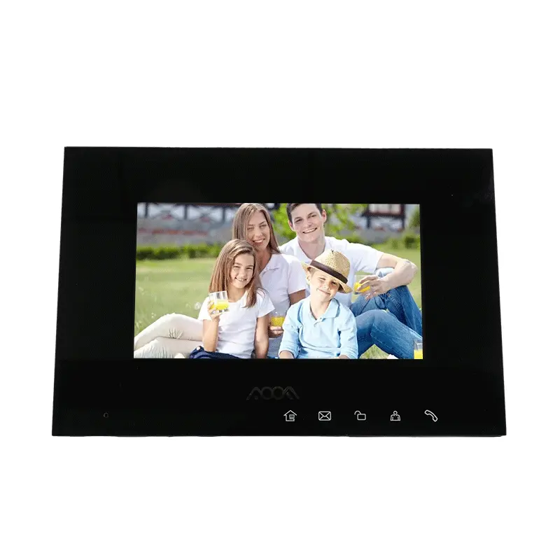 보안 제품 1080P 7 인치 TFT LCD 스크린 레인 커버와 유선 비디오 도어 폰 링 초인종 인터콤