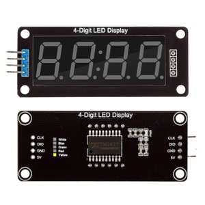 4 cifre LED 0.56 "Display tubo decimale 7 segmenti TM1637 tempo orologio doppio punto modulo 0.56 pollici Display bianco - Product Image 1