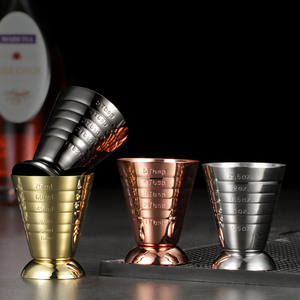 75ml 5tbsp 2.5oz sihirli Jigger japon Bar araçları paslanmaz çelik ölçüm fincan 3 ölçekler sihirli tedbir ons Jigger - Product Image 1