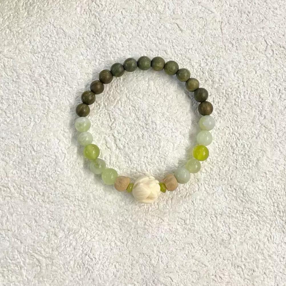 Glass bead bracelet-16