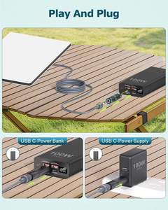 DC 5521アダプターコネクタUSB Cオス-DCメスパワーコンバータ用スターリンクミニワーク20V 65W + タイプC PDソースUSB-C - Product Image 2