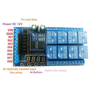 IO22D04 DC 12V 8 Channel Pro mini PLC Board Relay Shield Module for <strong>Arduino</strong> Multifunction <strong>Delay</strong> Timer Switch Board - Product Image 3