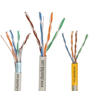 Surelink Factory Cable de red LAN de 4 pares Cobre sólido CCA 100Mhz 305m Categoría 5E UTP CAT5E Cable de comunicación - Product Image 1