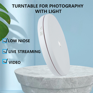 自动转盘带电转盘珠宝电动旋转台360度旋转全景展示台带LED - Product Image 4