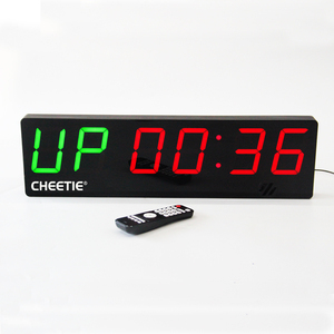 CHEETIE CP50D Neues Design Großer sechs stelliger Fitness-Timer Digitaler Wandintervall-Timer für das Fitness studio mit Logo - Product Image 3