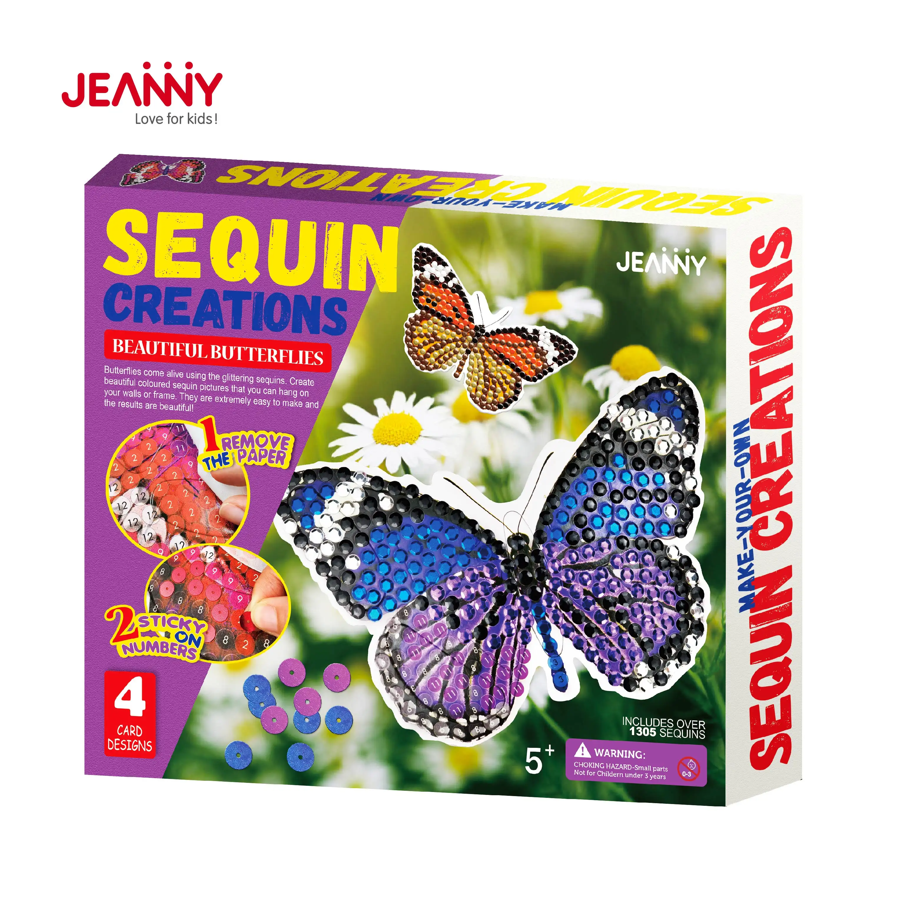 Kind Educatief Speelgoed DIY Craft Voor Decoratie Creaties Mooie Vlinders 3D Sequin Puzzel Stickers Kits Voor Kinderen