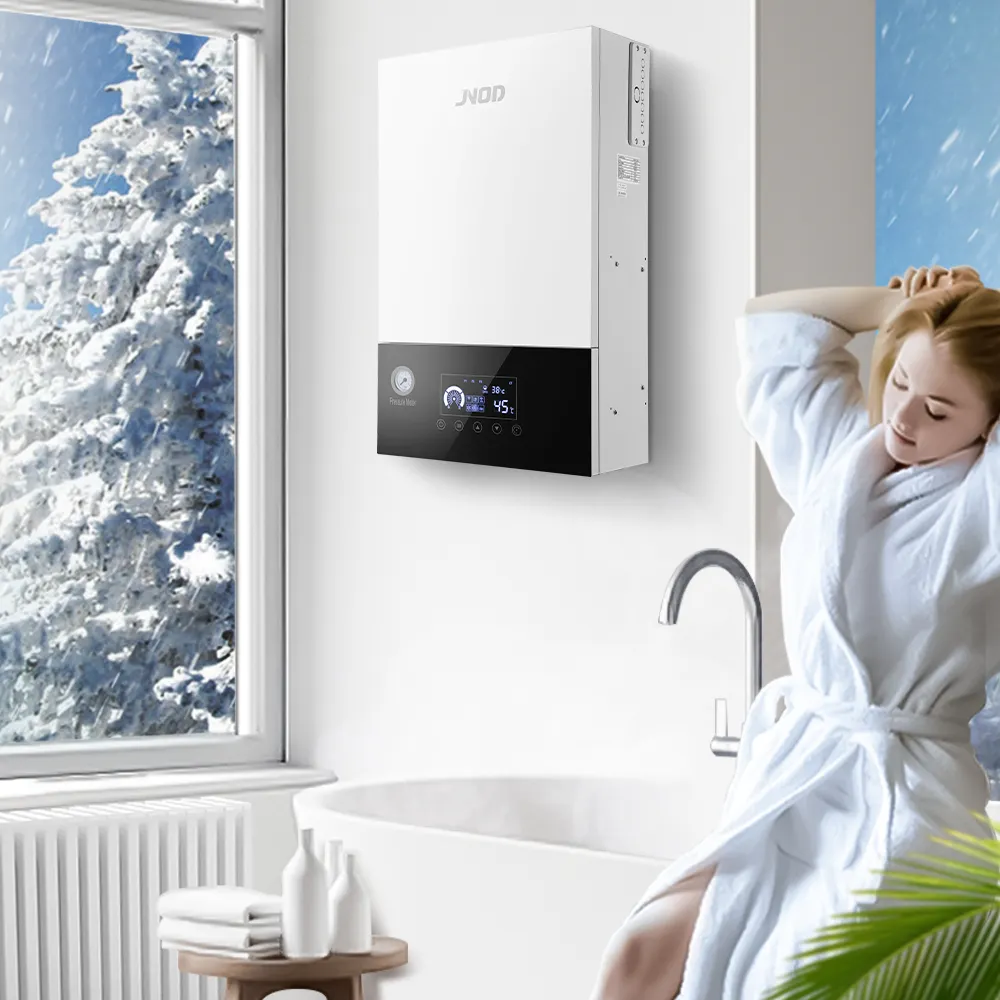 Elektrikli kombi ev merkezi ısıtma ve sıcak su duvar asılı elektrikli ısıtma kazanı ısıtıcı makinesi