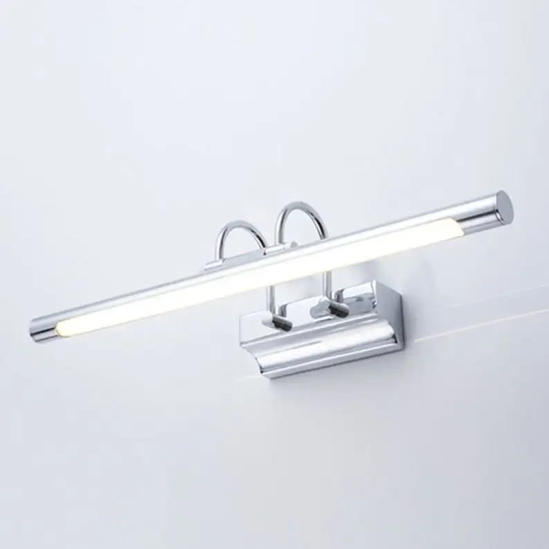 LED Badezimmer leuchte Wasserdichte moderne Spiegel leuchte im Badezimmer Chrom Edelstahl Make-up Wand leuchte Bild Front leuchte