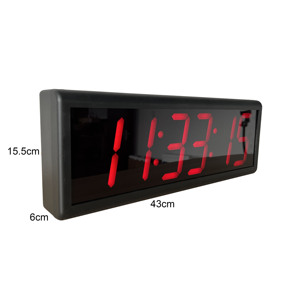 Orologio di rete POE <span class=keywords><strong>NTP</strong></span> a 6 cifre, LED rosso, 4 "HH:MM:SS, sfondo nero