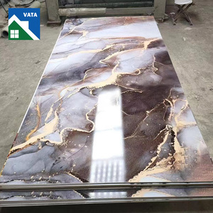 4x8 4x9ft 2mm 2.5mm 3mm 3.5mm 3D <strong>Design</strong> Marble Grain PVC Decorative UV Coating Wall Panel