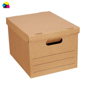 16.2由12.5 10.5英寸天然瓦楞纸板信/法定存储文件箱，带提离盖 - Product Image 1