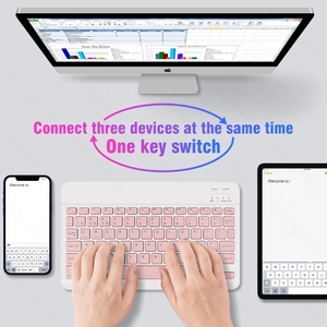 Para 10,2 inalámbrico 10 pulgadas teclado ratón ruso francés español coreano tableta Android IOS Win - Product Image 2