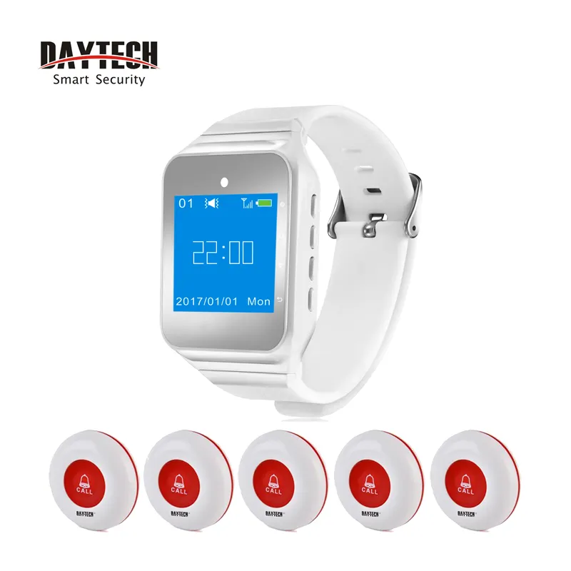 Daytech SW05 DAYTECH Wireless 300M Long Range Distance Waiter Service Pager Wrist Watch Pager for Restaurant Coffee Bar Club