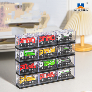 Huina โมเดลของเล่นสำหรับเด็ก, โมเดลของเล่นของเล่นโมเดลวิศวกรรมยานพาหนะโลหะผสม1:80 - Product Image 1