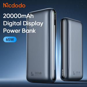 Mcdodo 446 High Capacity 20000 MAh Mobile Power Bank 65W Notebook Charger Digital Display Type-C <strong>Input</strong> 45W <strong>Output</strong> for Travel - Product Image 2