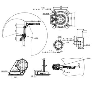 LPMIE 6-Achsen-Kleinroboterarm Preis Laden und Entladen Schweißen Sprühen Lackieren Roboterarm - Product Image 4
